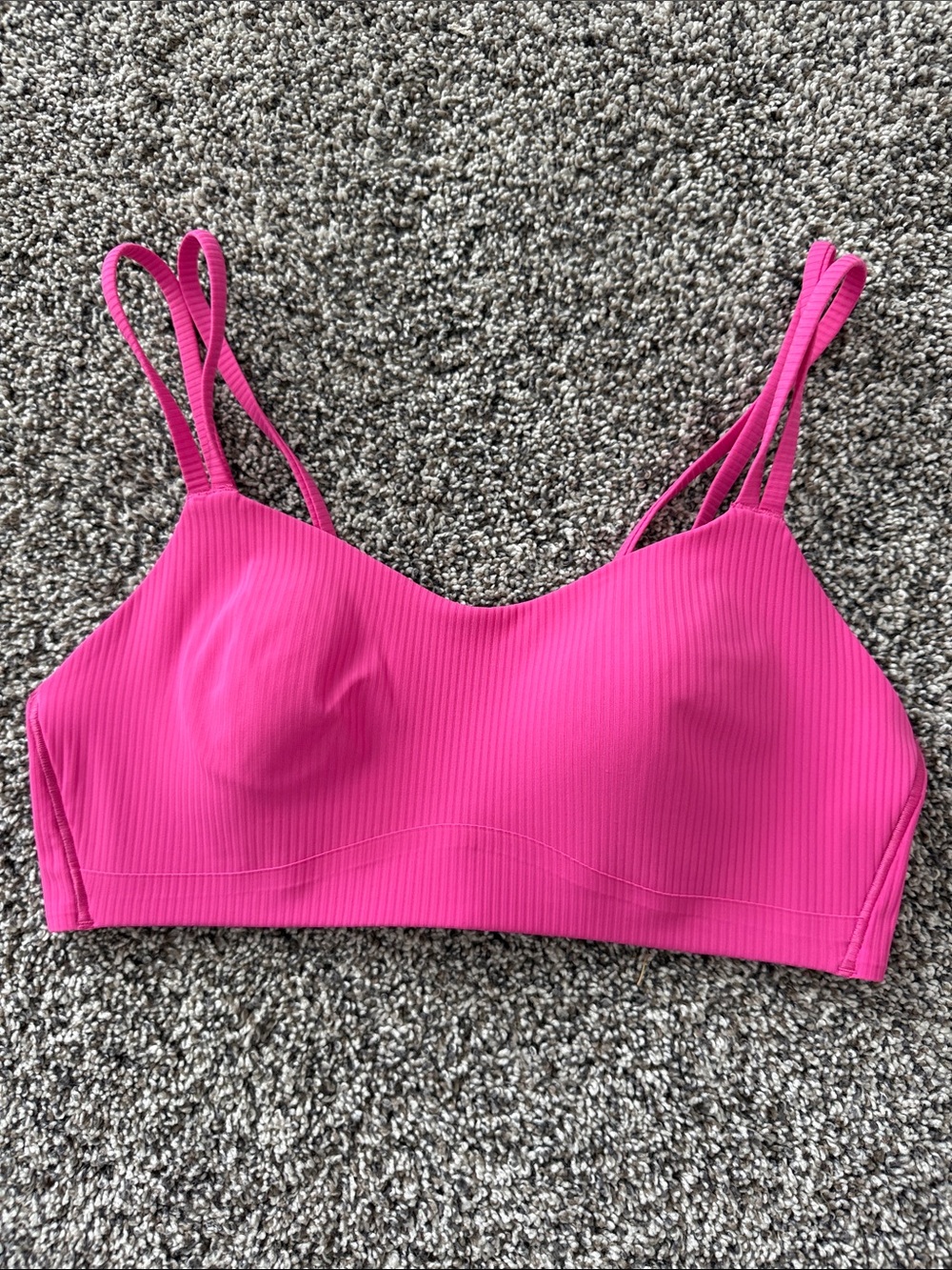Lululemon Women’s Hot Pink Ribbed Bralette
